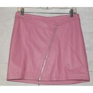 Vintage Wilsons Leather Maxima Pink Mini Skirt – 90s Y2K Casual Chic Sz 8